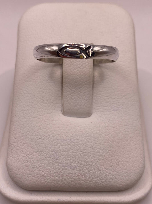 Anillo con Símbolo de Pez (ichthys) en Plata .925 — detalle de acabado
