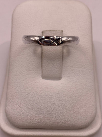 Anillo con Símbolo de Pez (ichthys) en Plata .925 — detalle de acabado