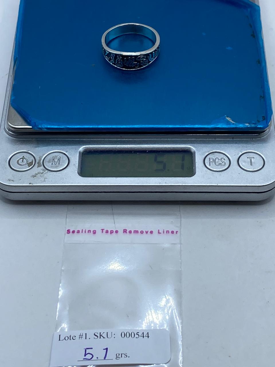 Anillo Símbolos de la Suerte en Plata .925, peso en gramos (báscula)