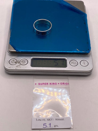 Anillo Sol Sonriente de Plata .925, peso en gramos (báscula)