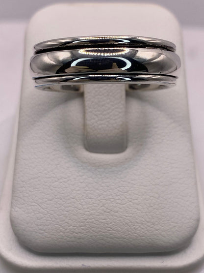 Anillo Spinner Clásico en Plata .925 — vista lateral