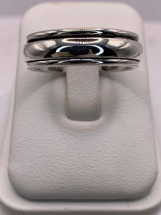 Anillo Spinner Clásico en Plata .925 — vista lateral
