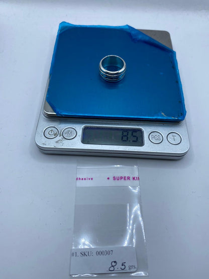 Anillo Spinner Olas Estilizadas en Plata .925, peso en gramos (báscula)