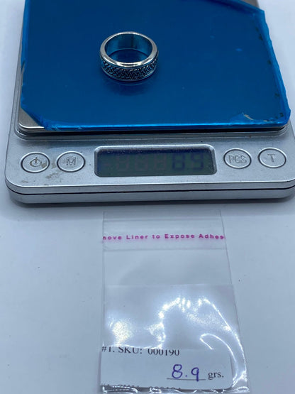 Anillo Trenzado de Plata 925 con Diseño Entrelazado, peso en gramos (báscula)