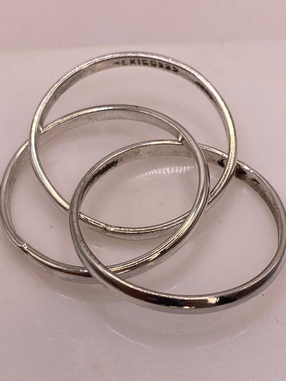 Anillo Triple Entrelazado “fin de Semana” en Plata .925, sello de autenticidad Plata Ley .925