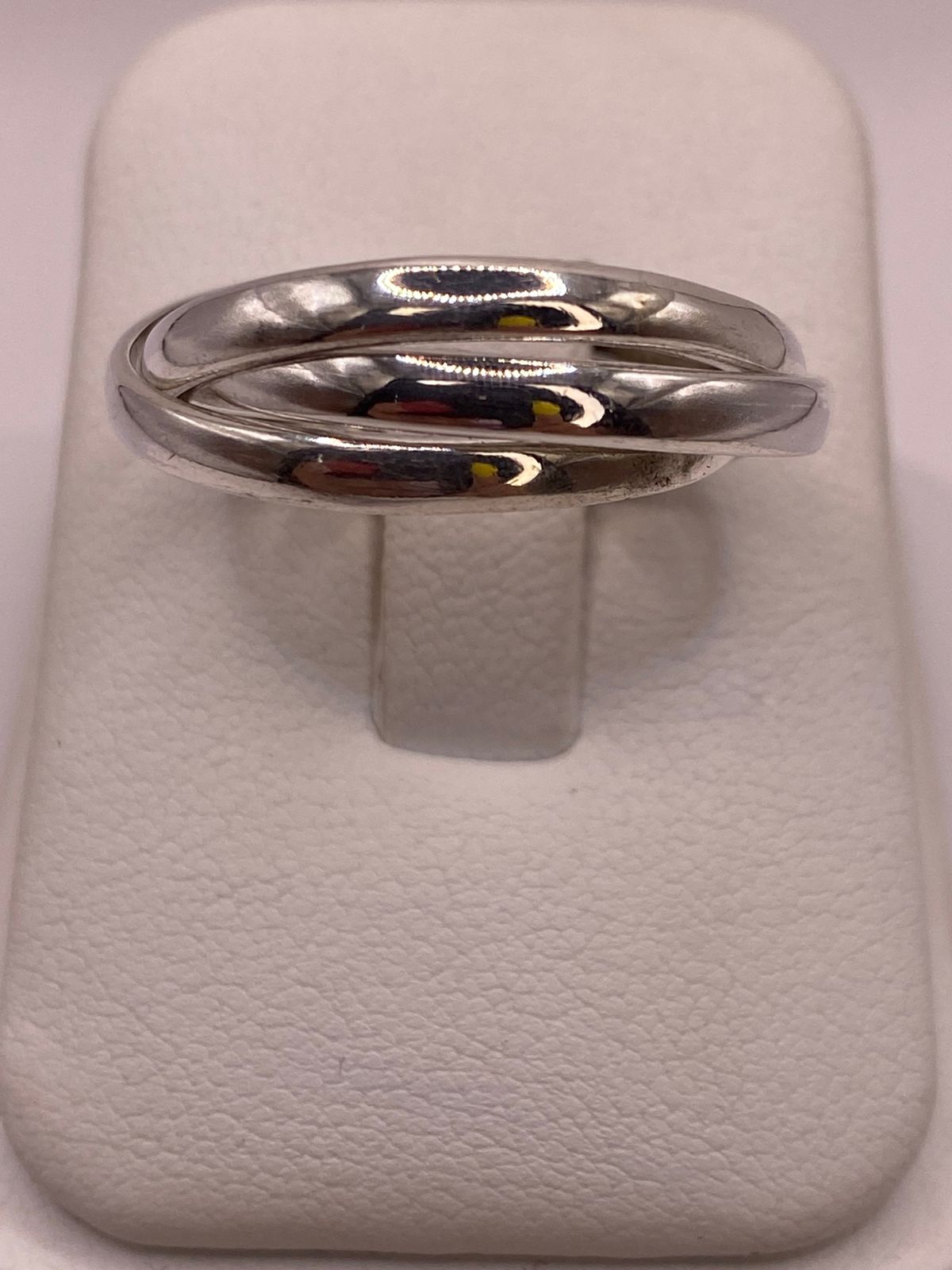 Anillo Triple Entrelazado en Plata .925 “fin de Semana”, vista lateral