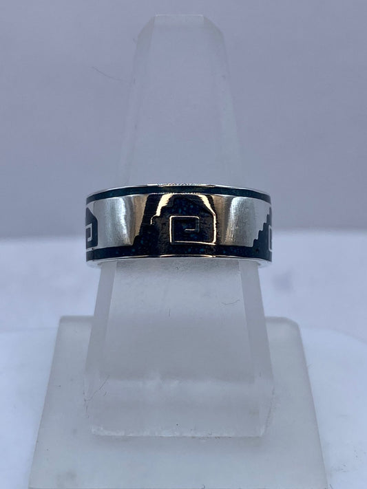 Anillo de Turquesa en Plata .925 – Elegancia Contemporánea — vista lateral
