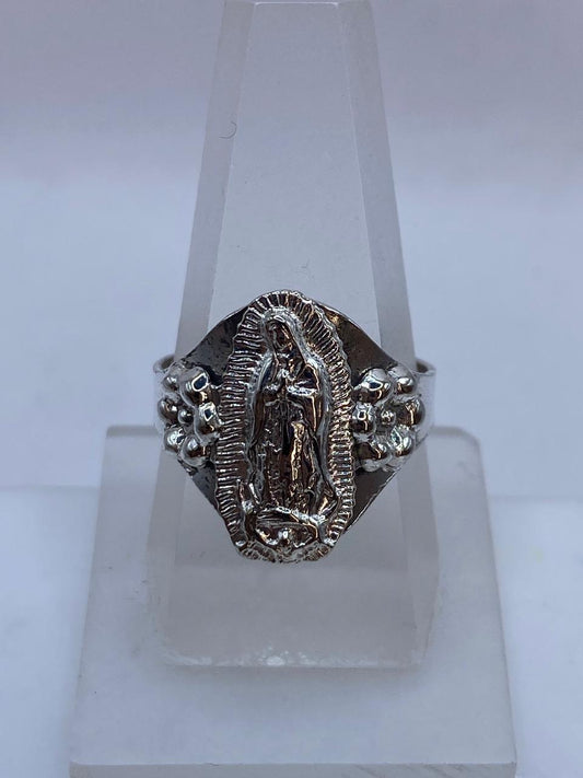 Anillo Virgen de Guadalupe en Plata .925 — vista lateral