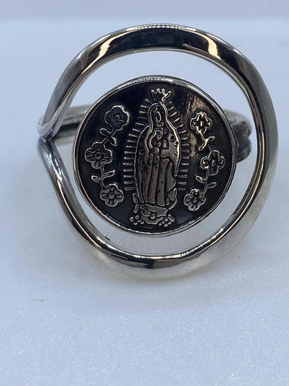 Anillo Virgen de Guadalupe en Plata .925, sello de autenticidad Plata Ley .925