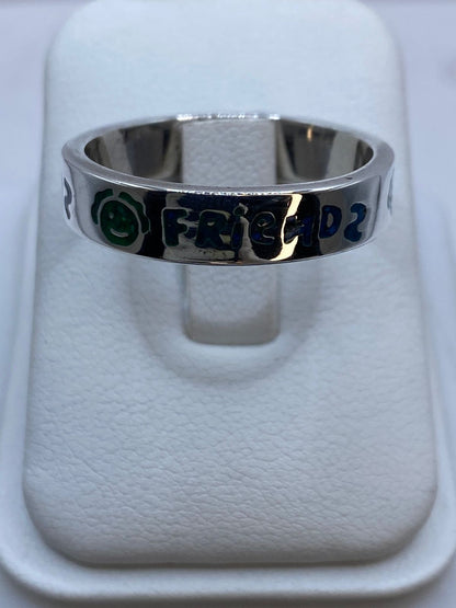 Anillo “friends” en Turquesa y Plata .925 — vista lateral