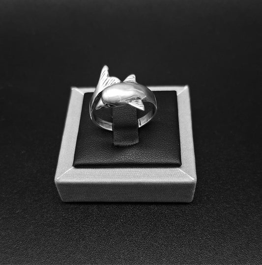 Anillo Delfin en Plata Ley 925 — vista frontal