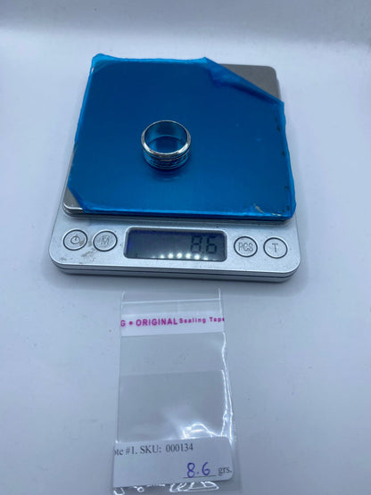 Anillo Giratorio de Plata 925 con Inscripción en Caligrafía Élfica — Artesanal Taxco, peso en gramos (báscula)