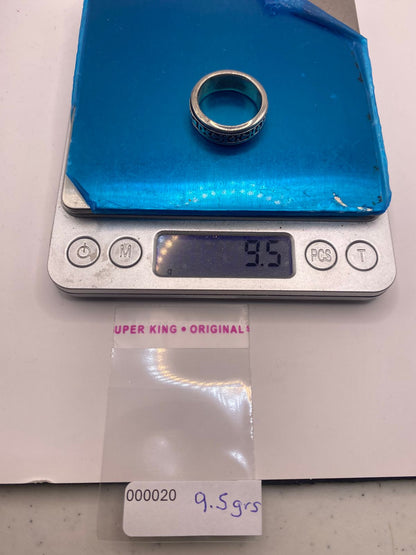 Anillo Giratorio de Plata 925 con Símbolos Geométrico, peso en gramos (báscula)