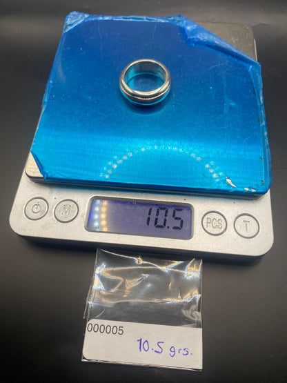 Anillo Plata Ley 925 Giratorio Delgado Liso, peso en gramos (báscula)