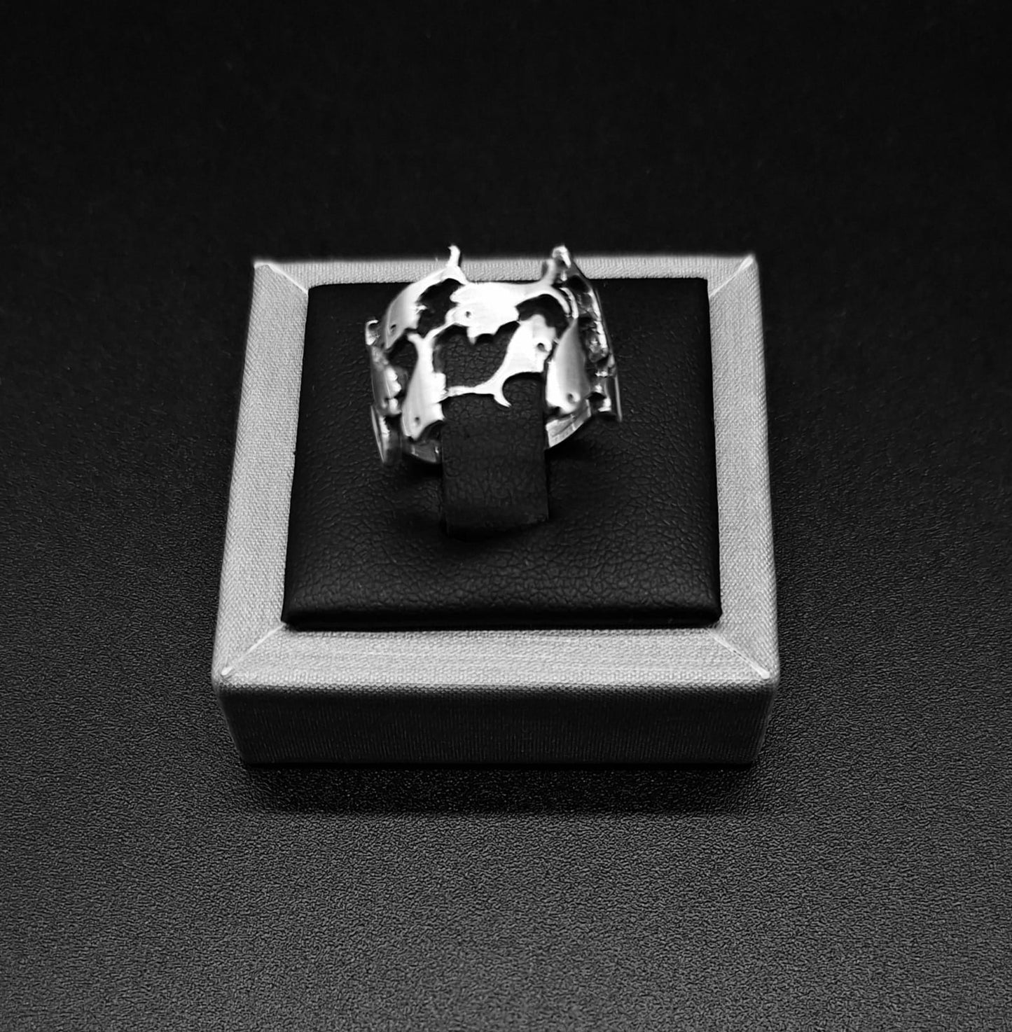 Anillo Plata Ley 925 , de Pez — vista frontal