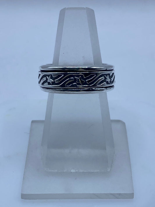 Anillo de Plata 925 con Diseño de Estrella — vista lateral