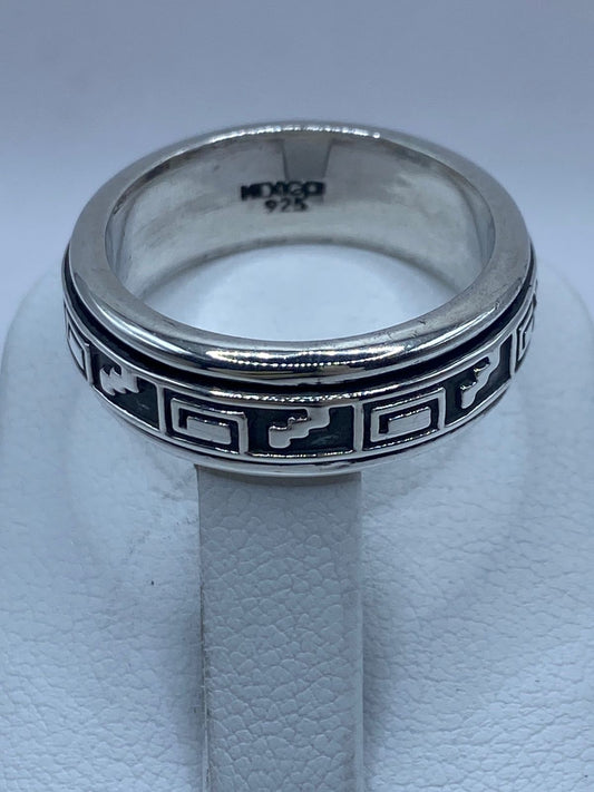 Anillo de Plata 925 con Greca Clásica