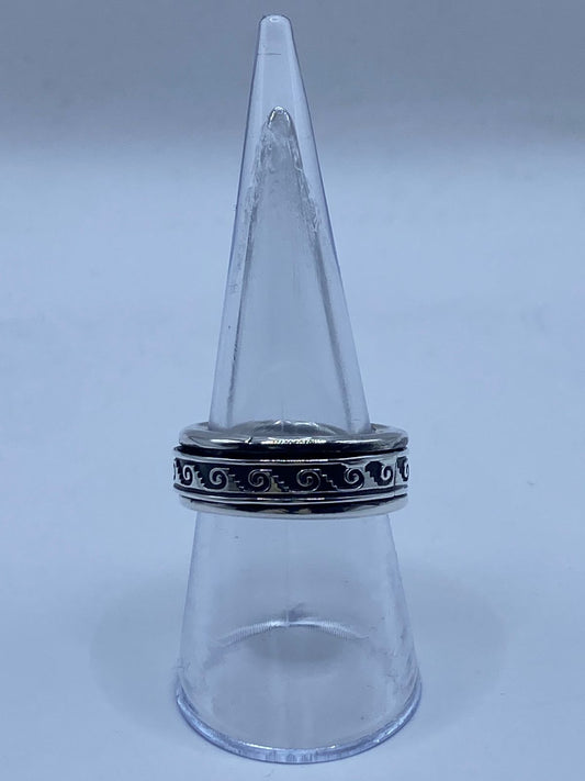 Anillo de Plata 925 con Greca en Espiral