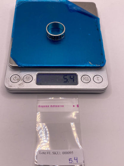 Anillo de la Suerte en Plata 925 con Símbolos, peso en gramos (báscula)