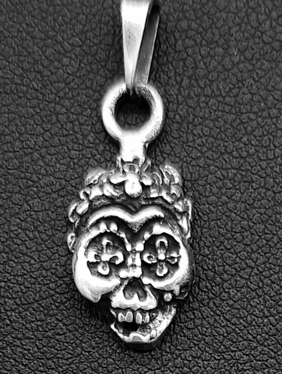Dije Plata Ley 925 , Catrina, vista frontal