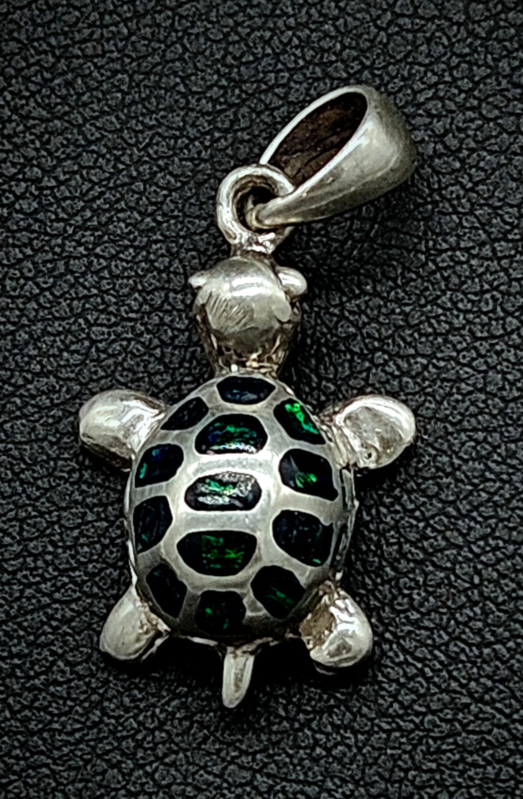 Dije Plata Ley 925 Tortuga, vista frontal