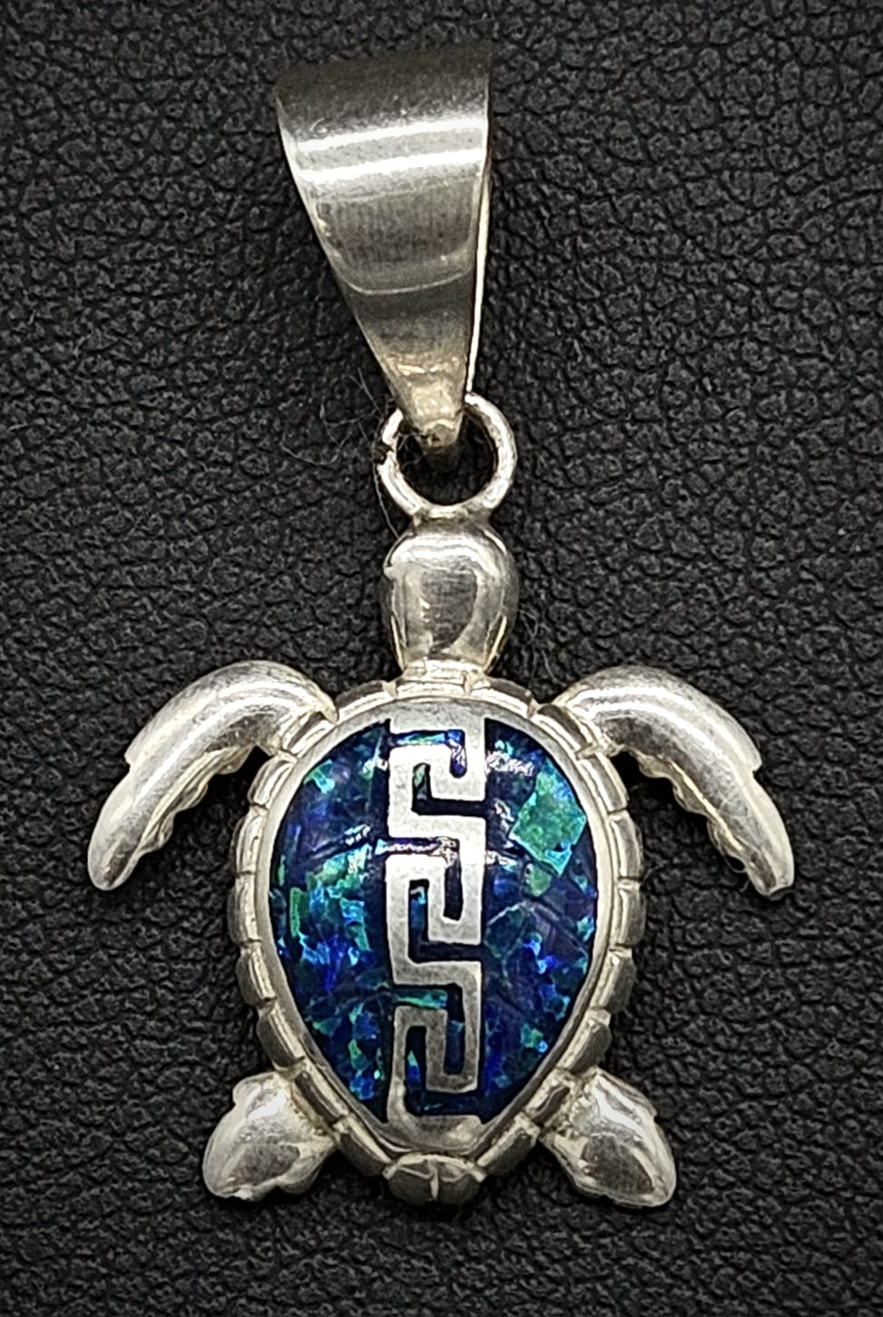 Dije Plata Ley 950,tortuga Opalo, sello de autenticidad Plata Ley .925