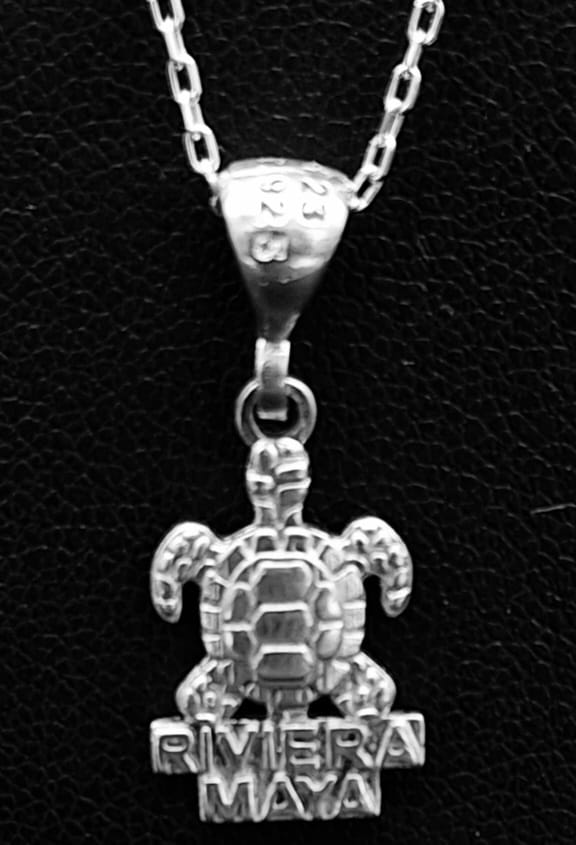 Dije Plata Ley 925 Tortuga, sello de autenticidad Plata Ley .925