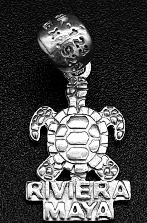 Dije Plata Ley 925 Tortuga, vista frontal