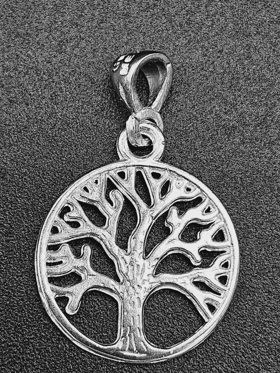 Dije Plata Ley 925, Arbol de la Vida, vista frontal