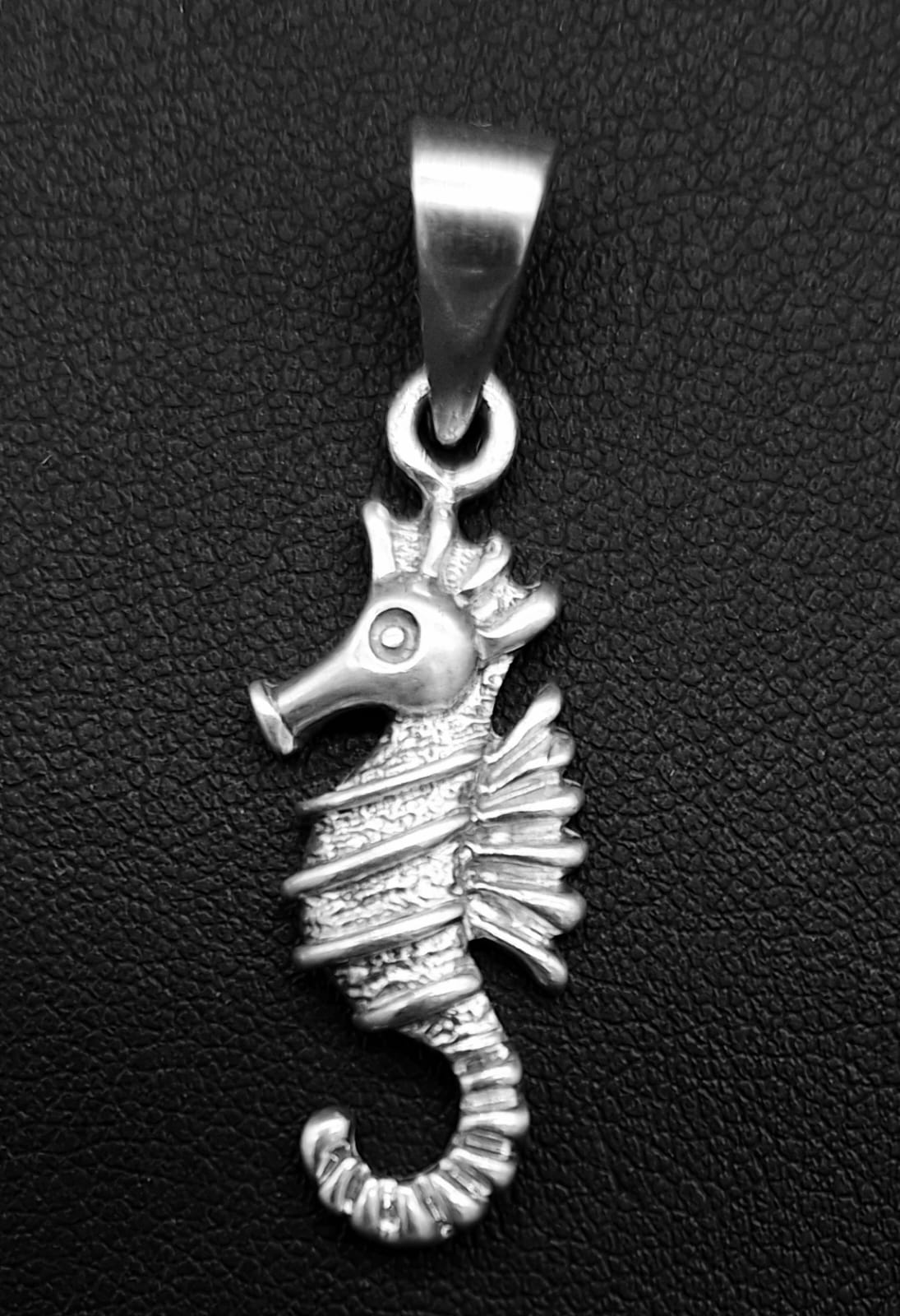 Dije Plata Ley 925, Caballito del Mar, vista frontal