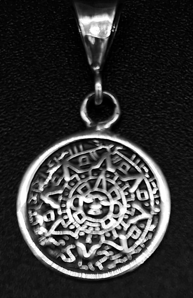 Dije Plata Ley 925 Calendario Azteca, sello de autenticidad Plata Ley .925
