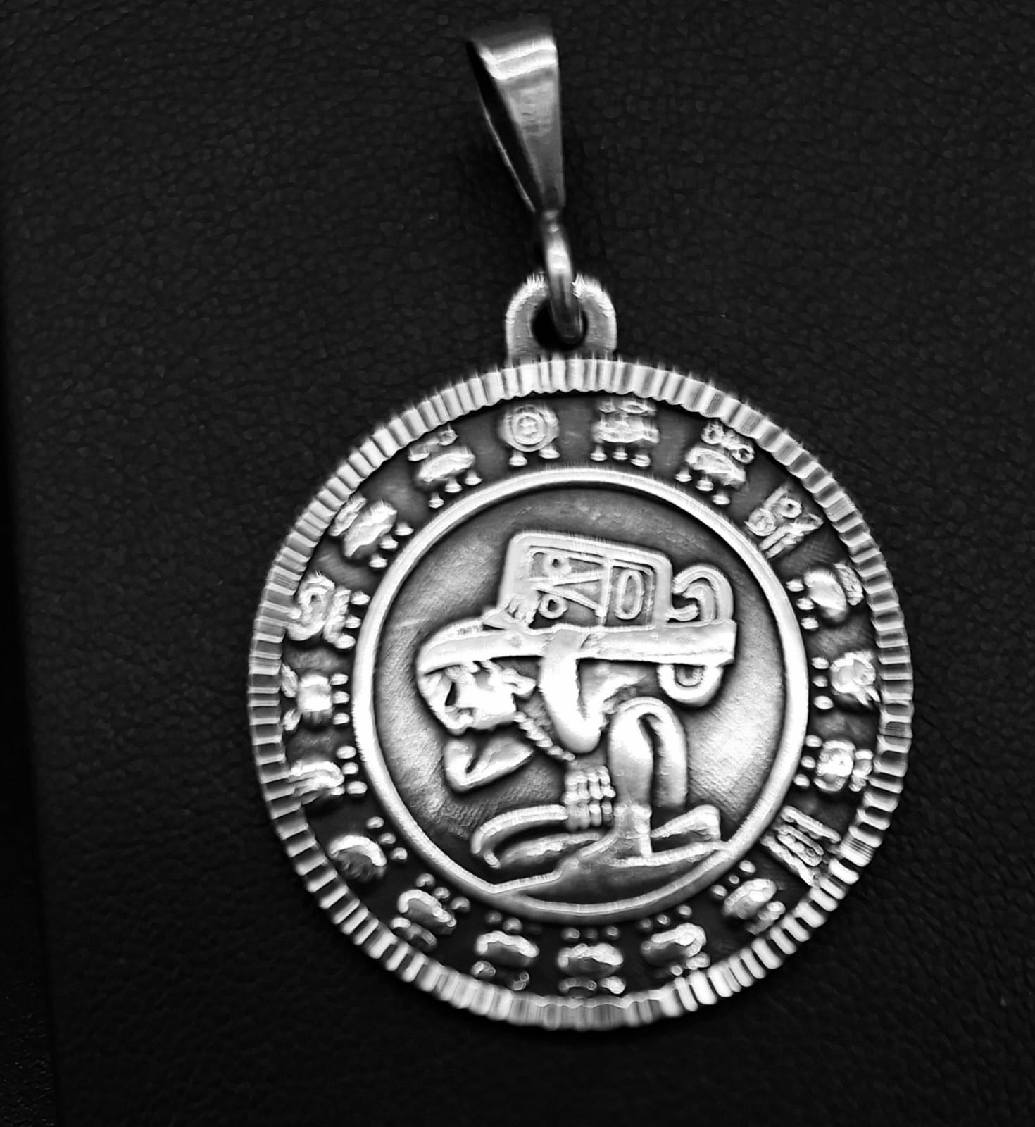 Dije Plata Ley 925 , Maya, sello de autenticidad Plata Ley .925