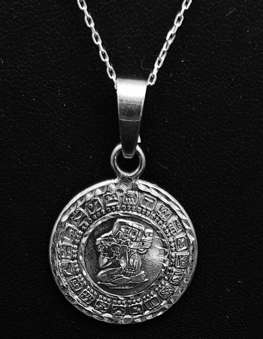Sello de ley en el interior del dije plata ley 925 calendario maya