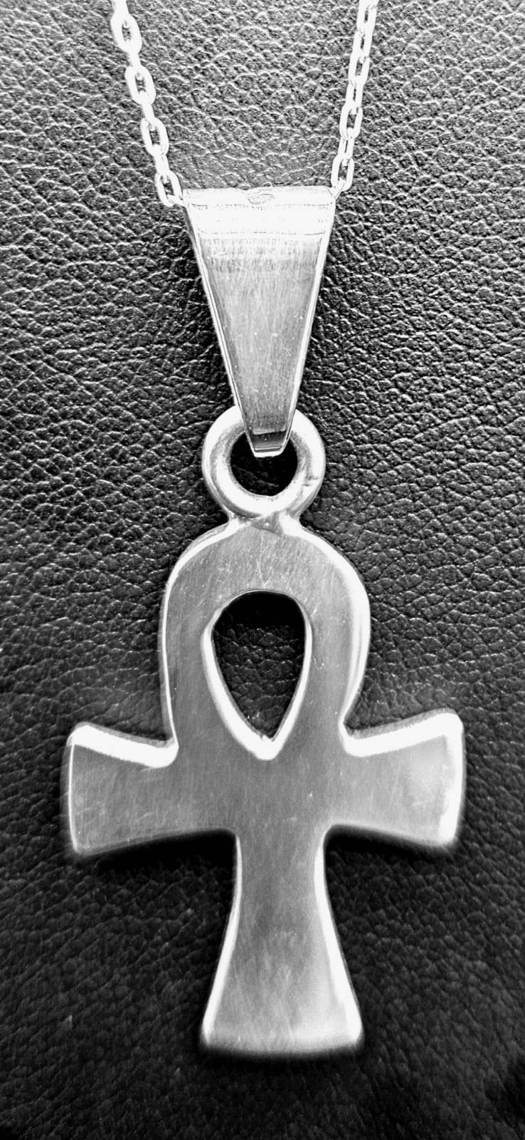Dije Plata Ley 925, Cruz, sello de autenticidad Plata Ley .925