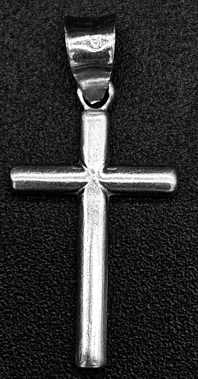 Dije Plata Ley 925, Cruz, vista frontal