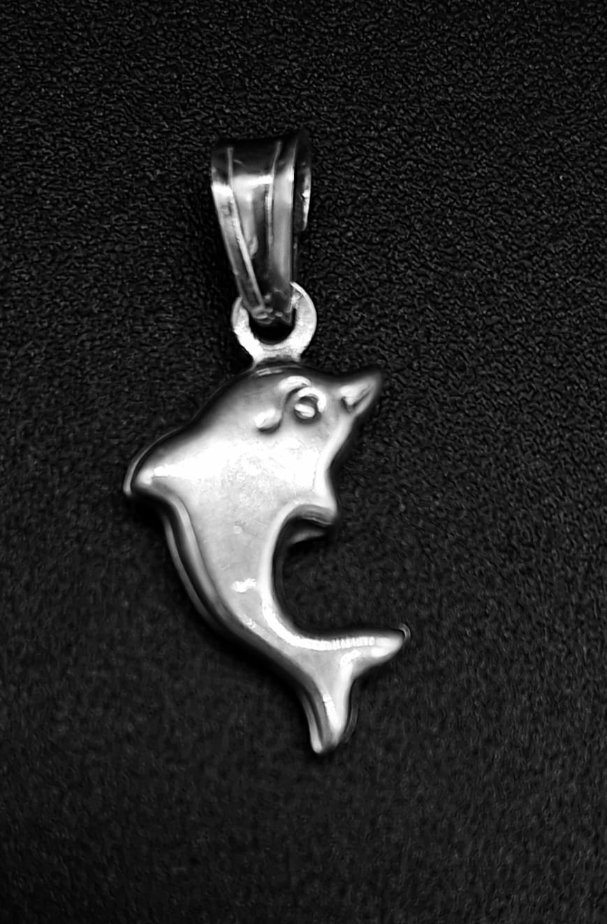 Dije Plata Ley 925, Delfin, vista frontal