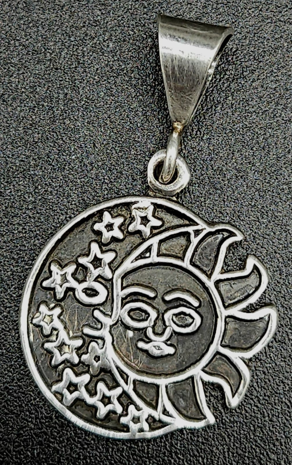 Dije Plata Ley 925, Eclipse, sello de autenticidad Plata Ley .925