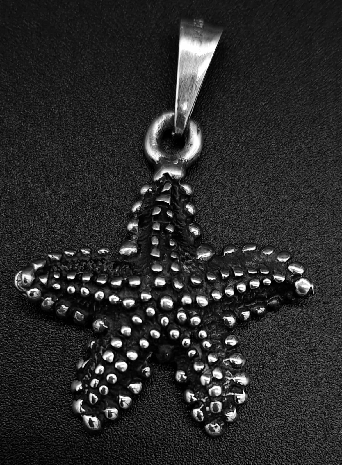 Dije Plata Ley 925 , Estrella de Mar, vista frontal