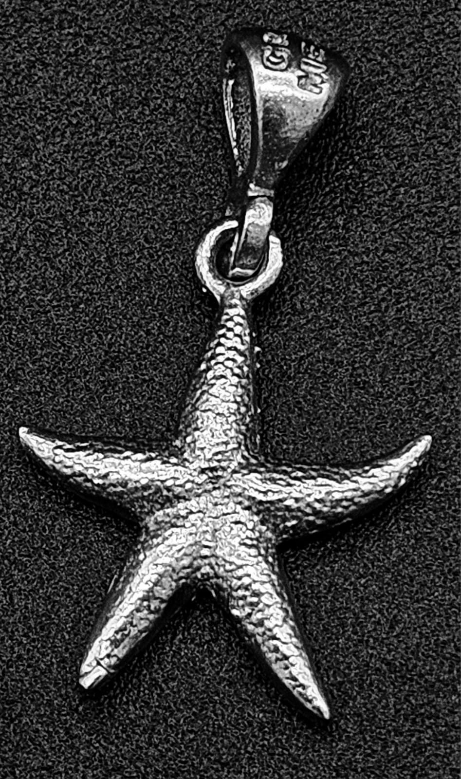 Dije Plata Ley 925, Estrella de Mar, vista frontal