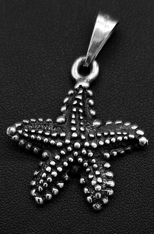 Sello de ley en el interior del dije plata ley 925 , estrella de mar