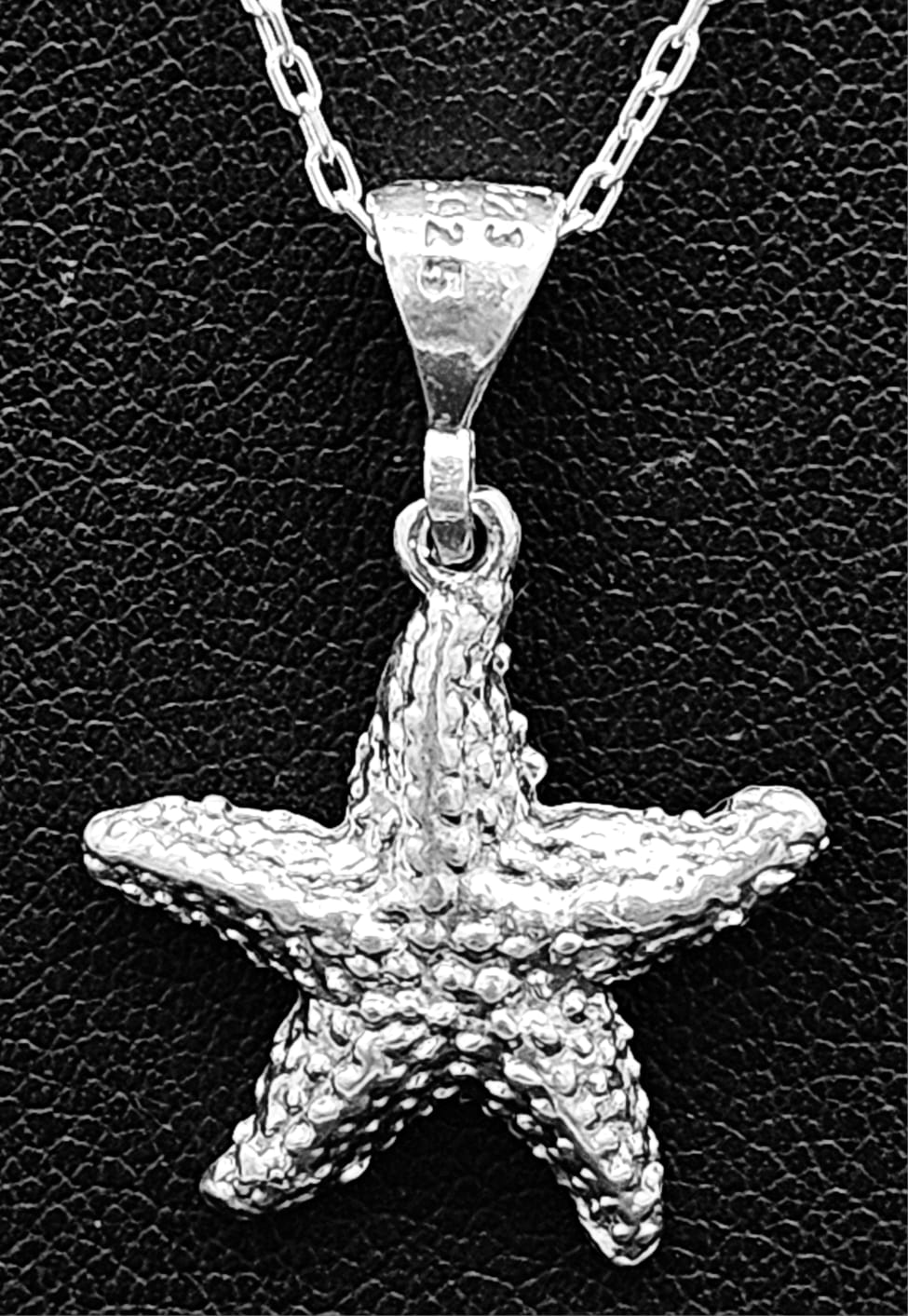 Dije Plata Ley 925, Estrella, sello de autenticidad Plata Ley .925