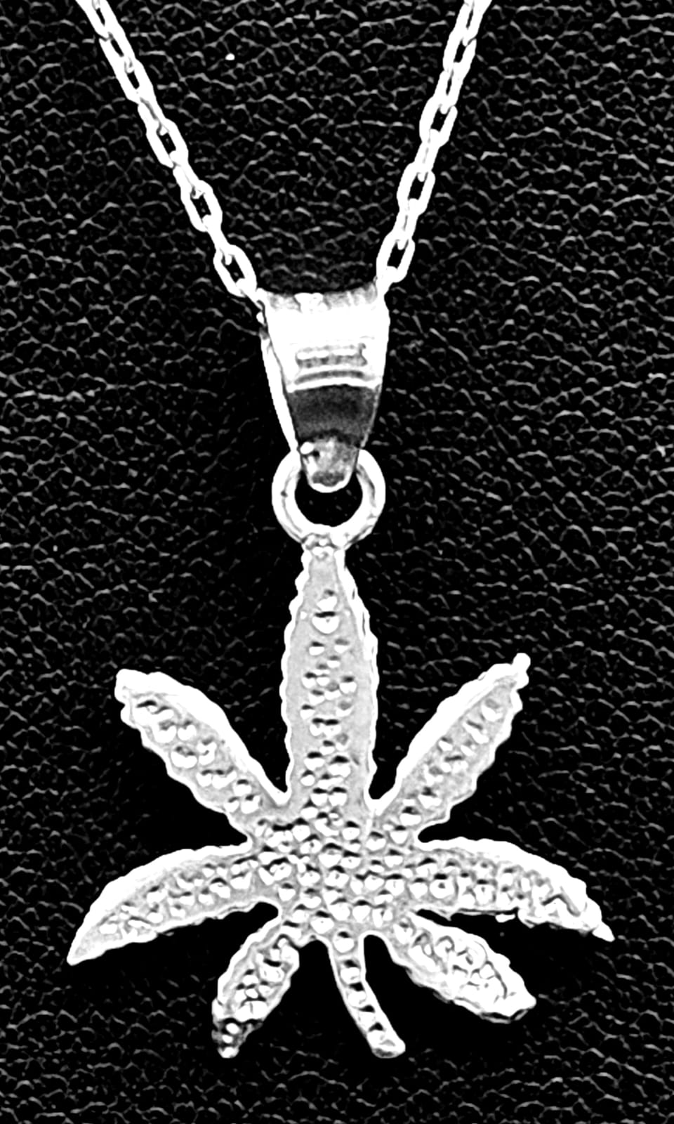 Dije Plata Ley 925, Hoja, sello de autenticidad Plata Ley .925