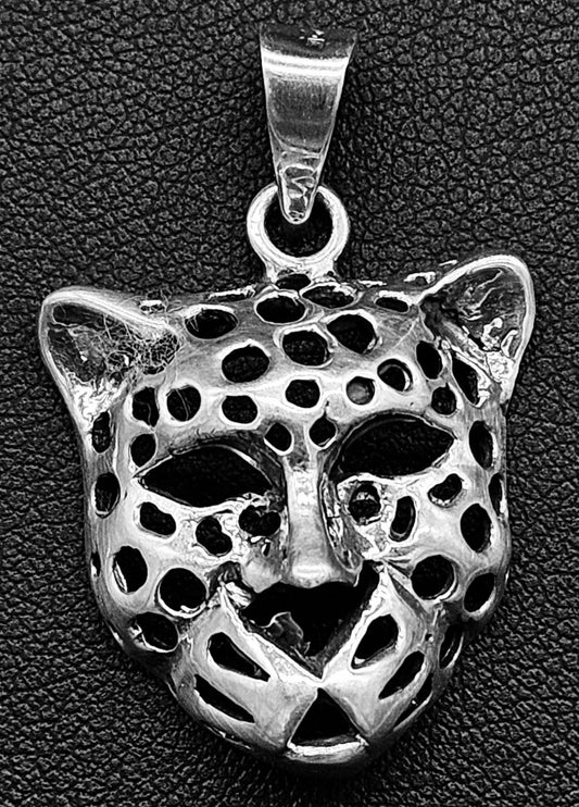 Dije Plata Ley 925, Jaguar, vista frontal