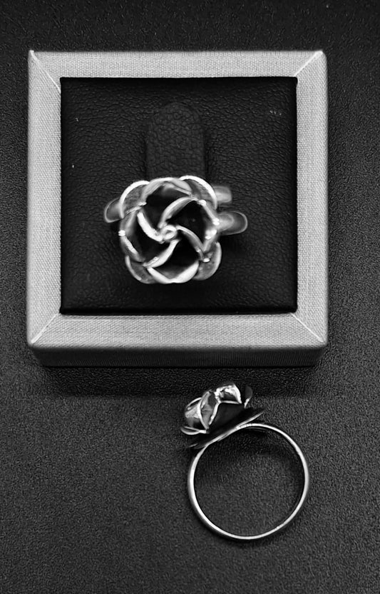 Sello de ley en el interior del anillo plata ley 925 , rosa