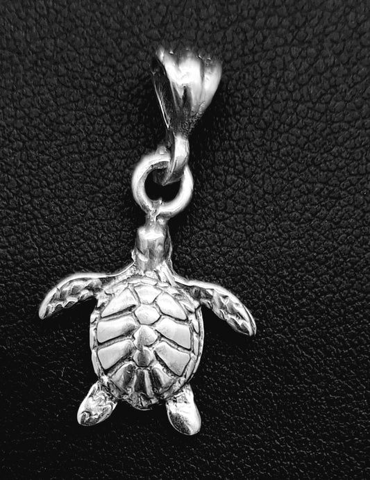 Dije Plata Ley 925 Tortuga — vista frontal