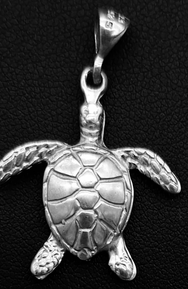 Dije Plata Ley 925 ,tortuga, sello de autenticidad Plata Ley .925