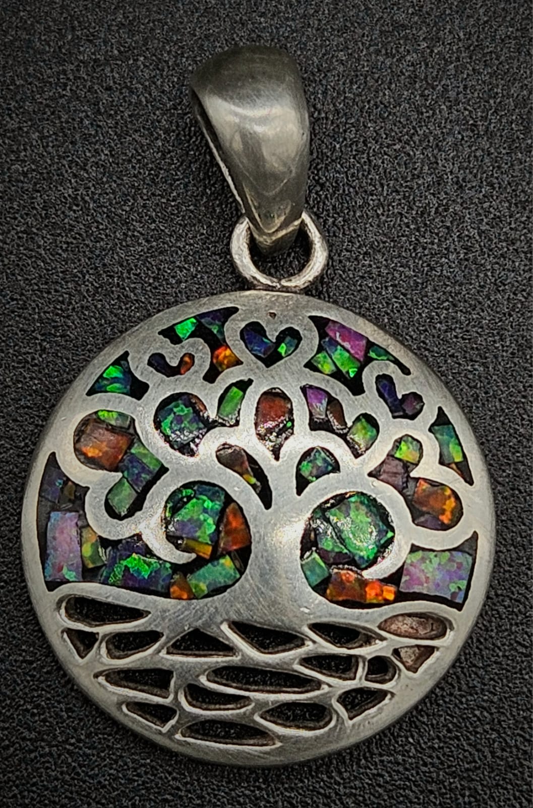 Dije Plata Ley 950 Arbol de la Vida, sello de autenticidad Plata Ley .925
