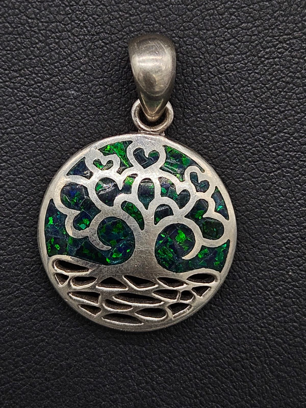 Dije Plata Ley 950, Arbol de la Vida, sello de autenticidad Plata Ley .925
