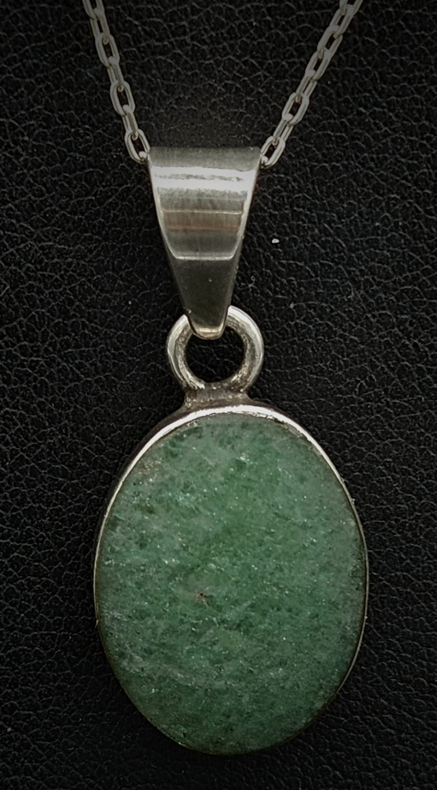 Dije Plata Ley 950 Jade, sello de autenticidad Plata Ley .925
