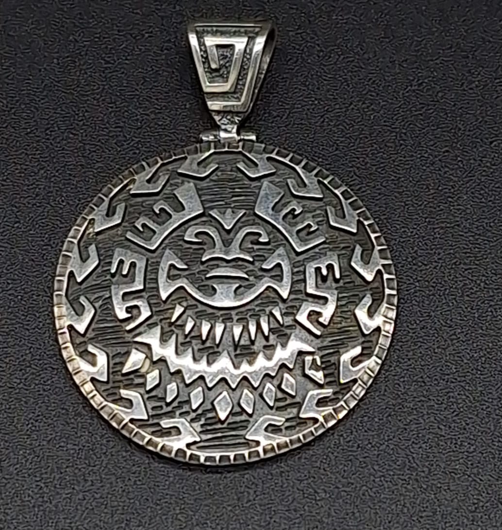 Dije Plata Ley 950 , Kukulkan ., sello de autenticidad Plata Ley .925